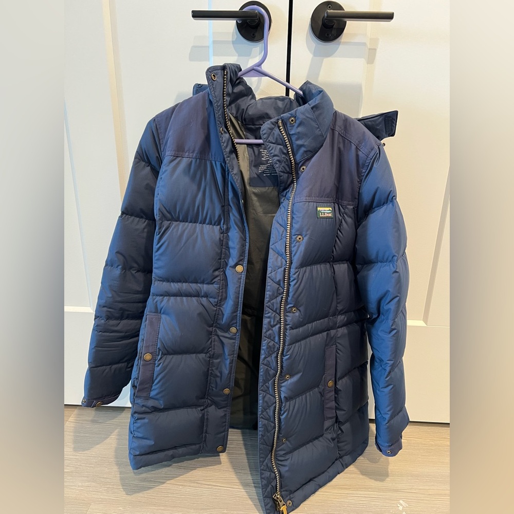 L.L. Bean Women's Mountain Classic Down Parka Navy